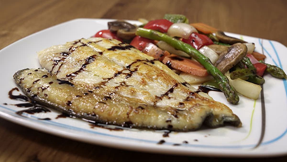 Rodaballo a la Plancha Con Verduras 2021